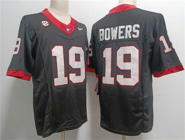 Men%27s Georgia Bulldogs #19 Brock Bowers Black Stitched Jersey